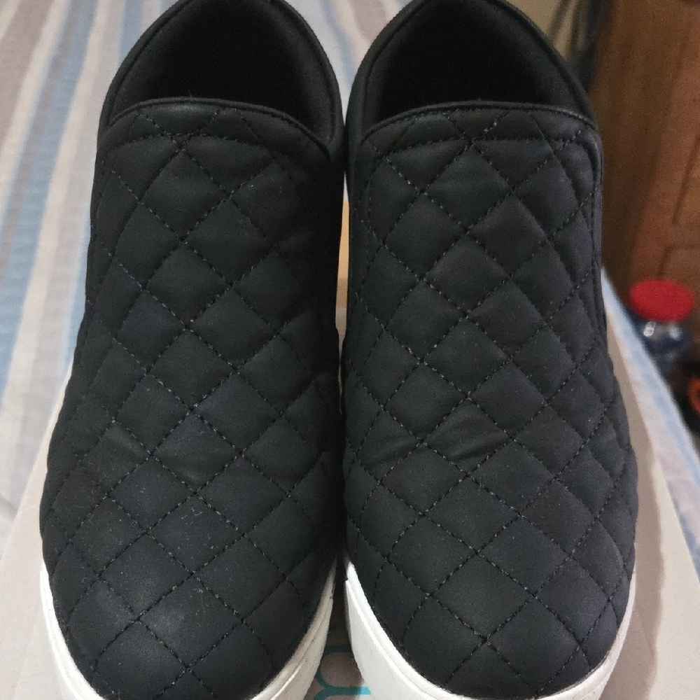 Maurices Black Quilted Wedges